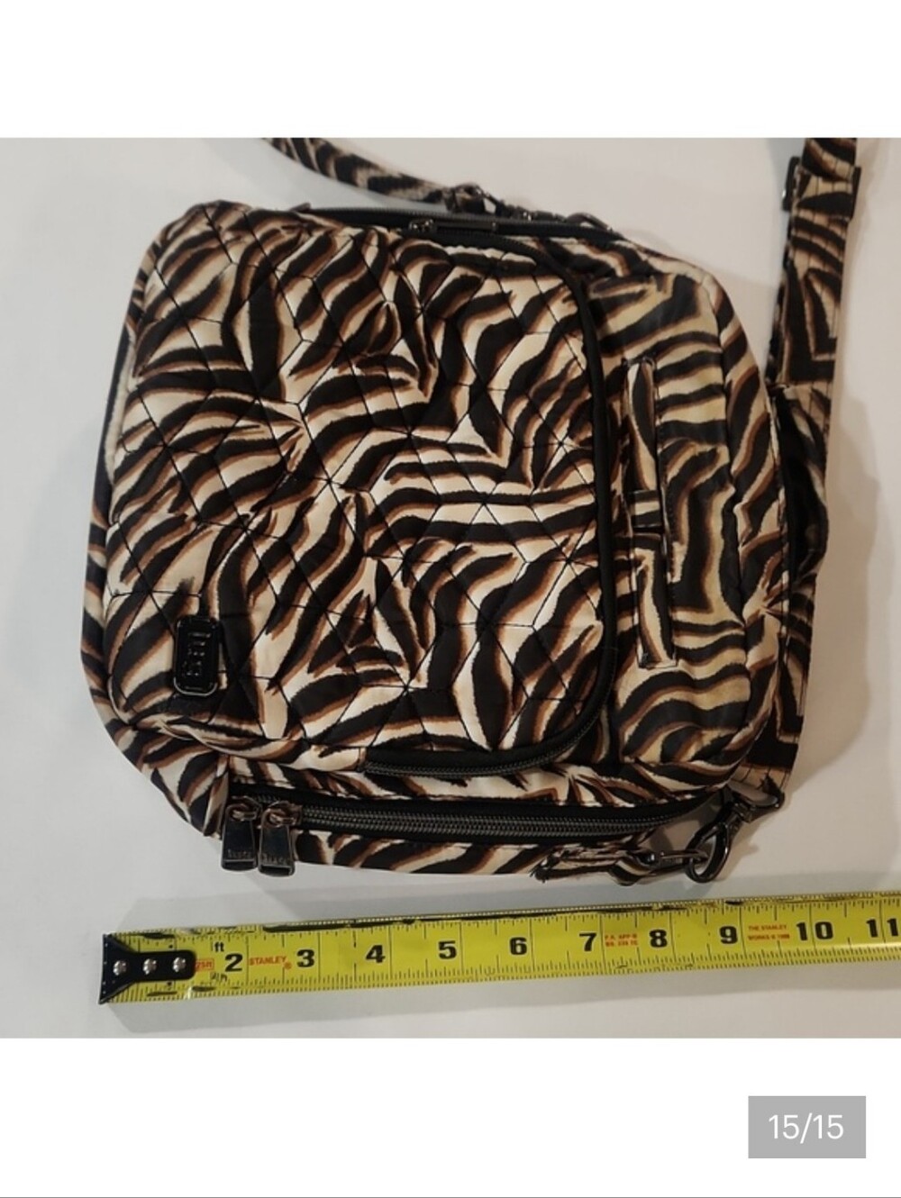 Lug Ranger 2 RFID Medium Crossbody Bag | Zebra Sand Pattern *flaws" - Picture 15 of 15